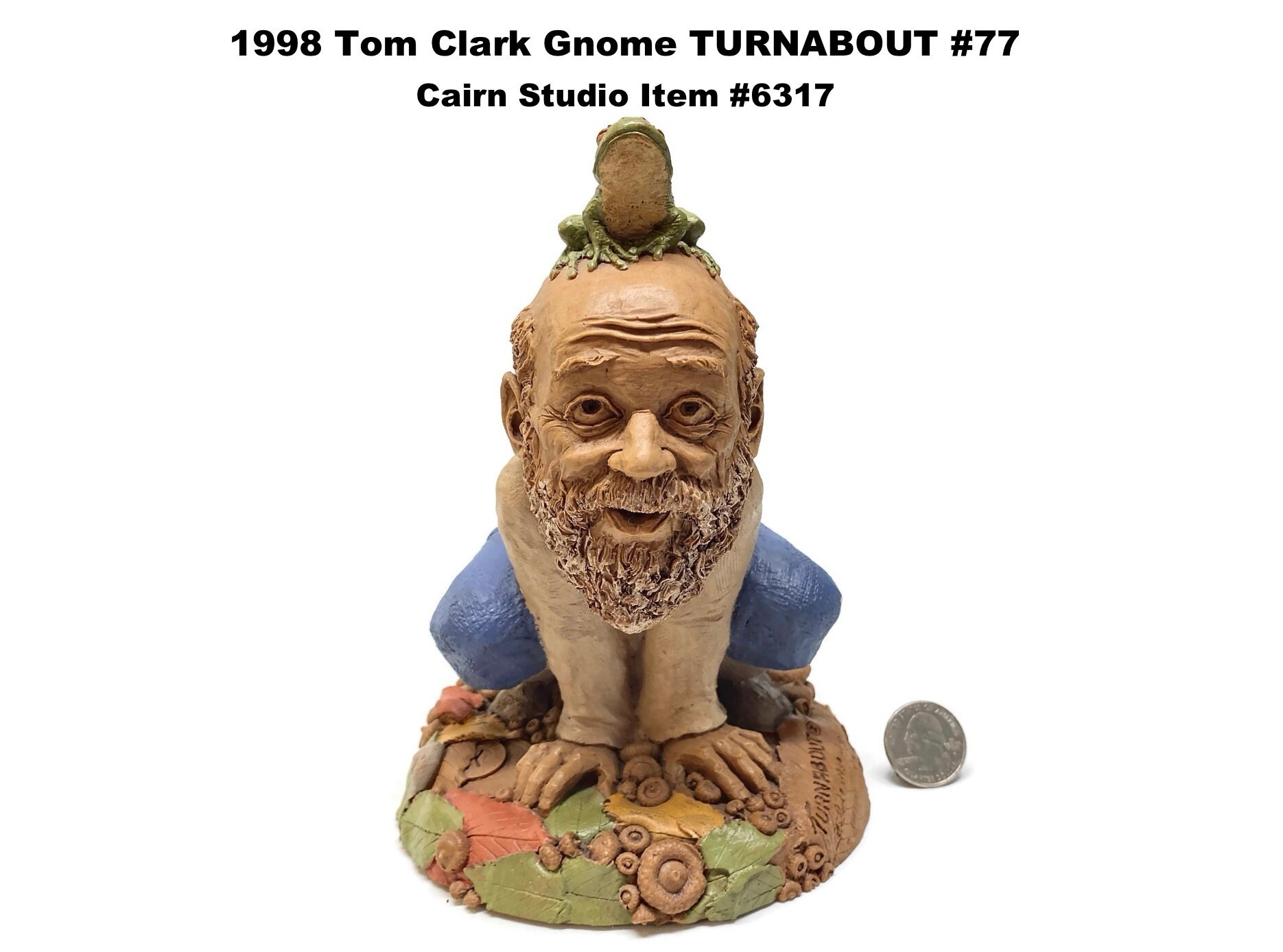 Tom Clark Gnome TURNABOUT #77 1998 Cairn Studio Item #6317 Vintage