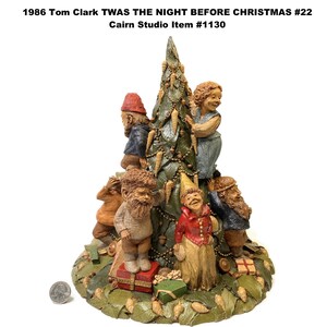 Tom Clark Gnome Twas The NIGHT BEFORE CHRISTMAS #22 1986 Cairn Studios Item #5206 Vintage