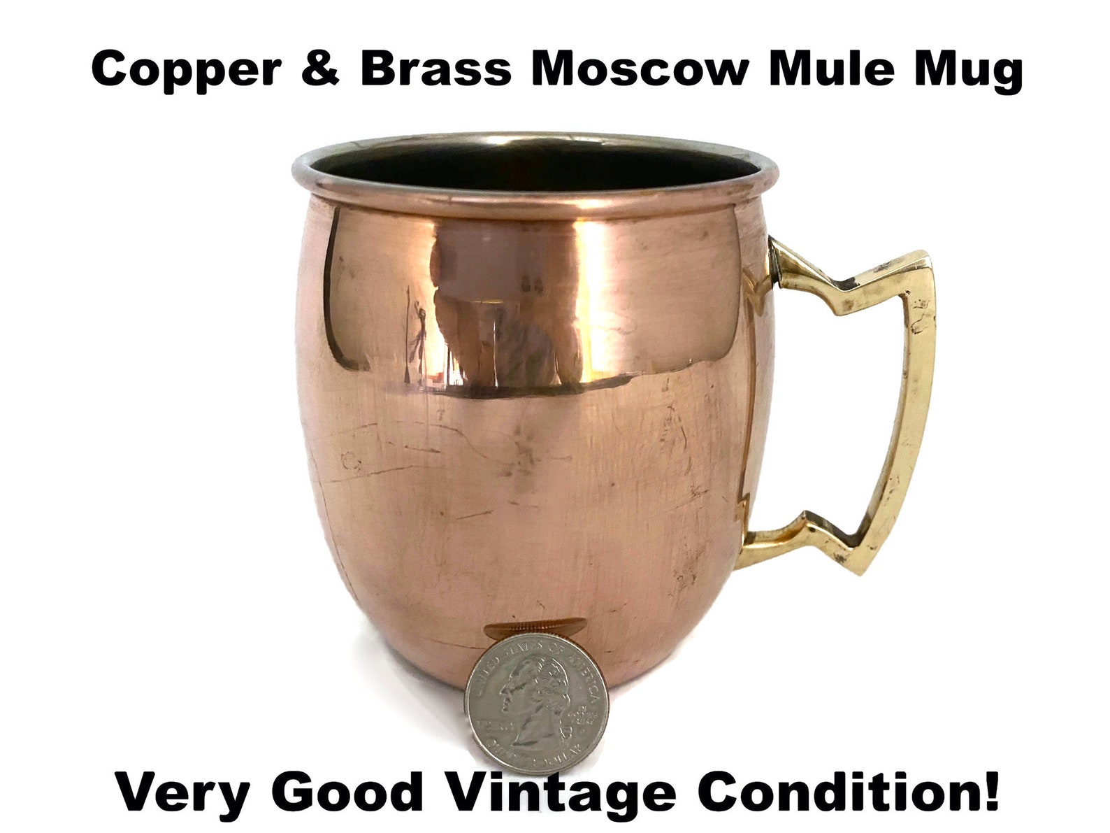 Moscow Mule Copper & Brass Mug Cup Vintage Etsy