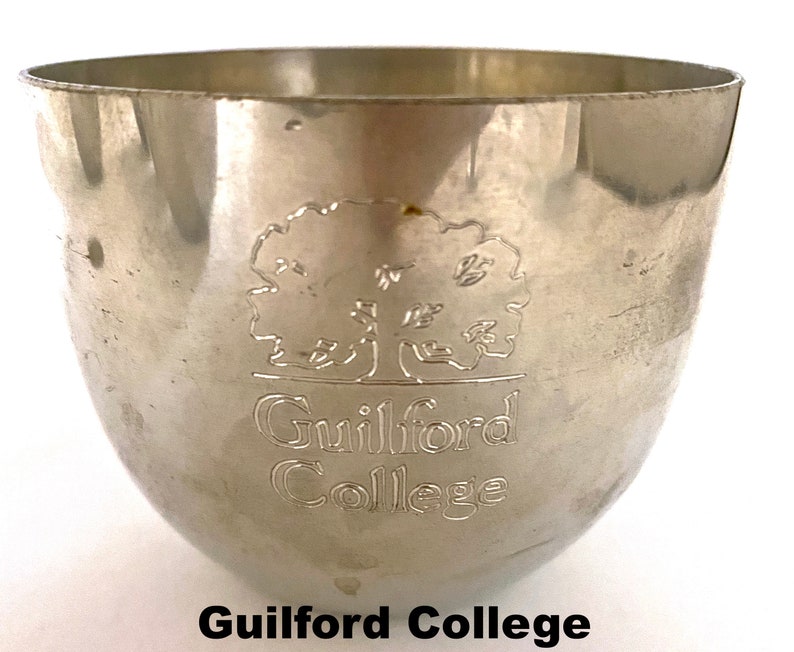 Kirk Stieff Pewter Jefferson Cups 5 Engraved Vintage Etsy