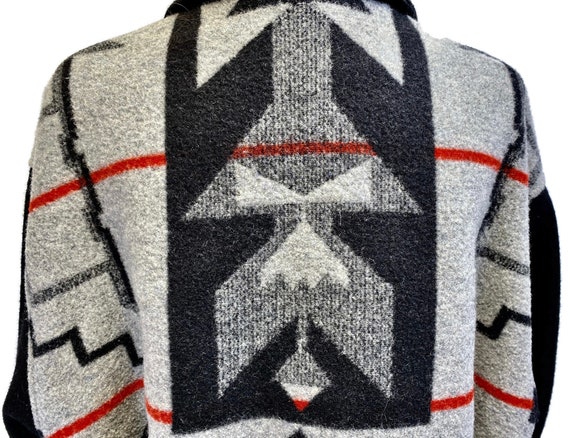 Justin Kraff Southwestern Design Wool Jacket  Vin… - image 5