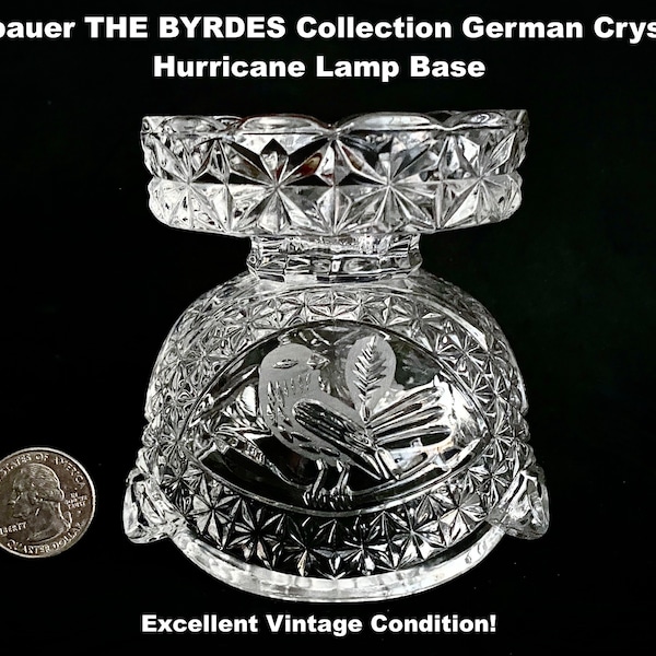 German Lead Crystal Lamp Etsy