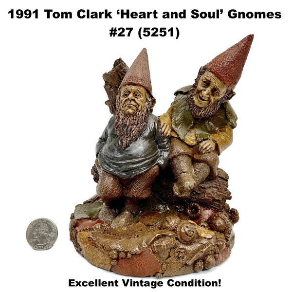 Tom Clark Gnome HEART AND SOUL #27 1991 Cairn Studios Item #5251 Vintage