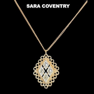 SARAH COVENTRY Drop Pendant Necklace Vintage