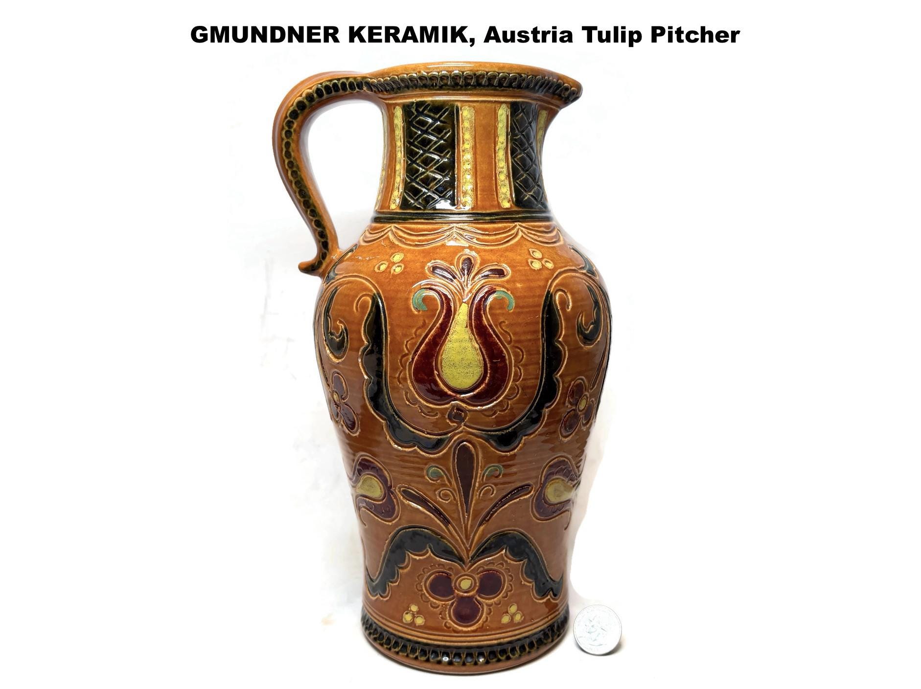 Gmundner Ceramica Pur Piattino verde fiammato ( 15 cm