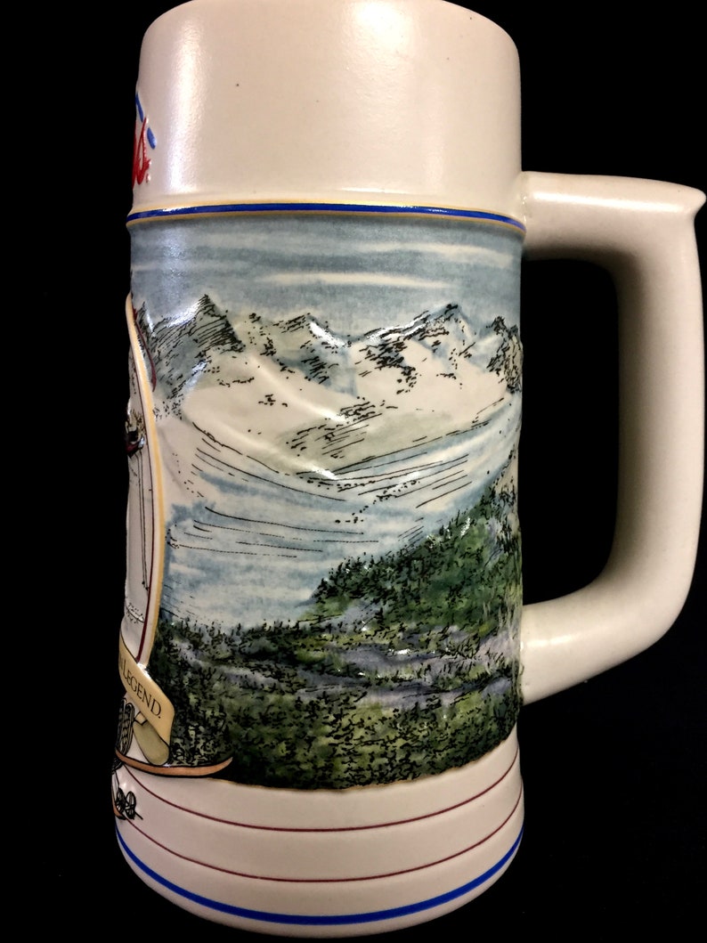 Coors Beer Stein Mug 1991 Rocky Mountain Legend Vintage Etsy