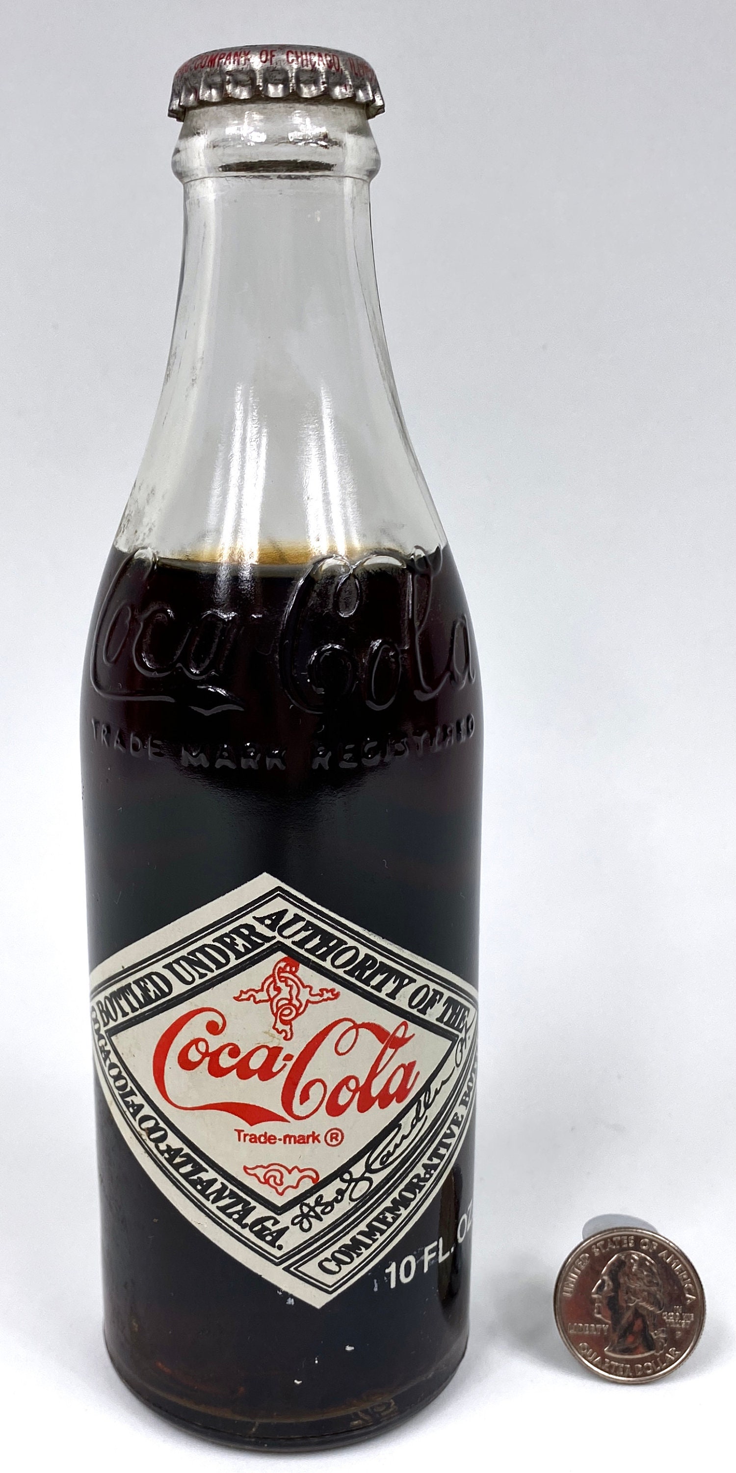 Coca Cola 75th Anniversary Commemorative Unopened 10 oz Bottle Etsy
