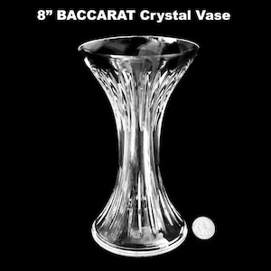 BACCARAT Crystal Vase Made In France Lead Crystal Vintage