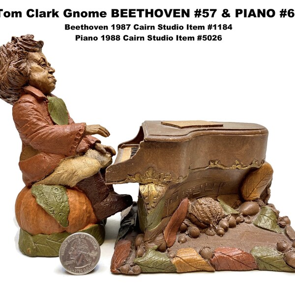 Tom Clark BEETHOVEN & PIANO Cairn Studio Item #1184/5026 Vintage