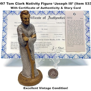 Tom Clark Nativity Figure JOSEPH III #64 1997 Cairn Studios Item #5330 Vintage