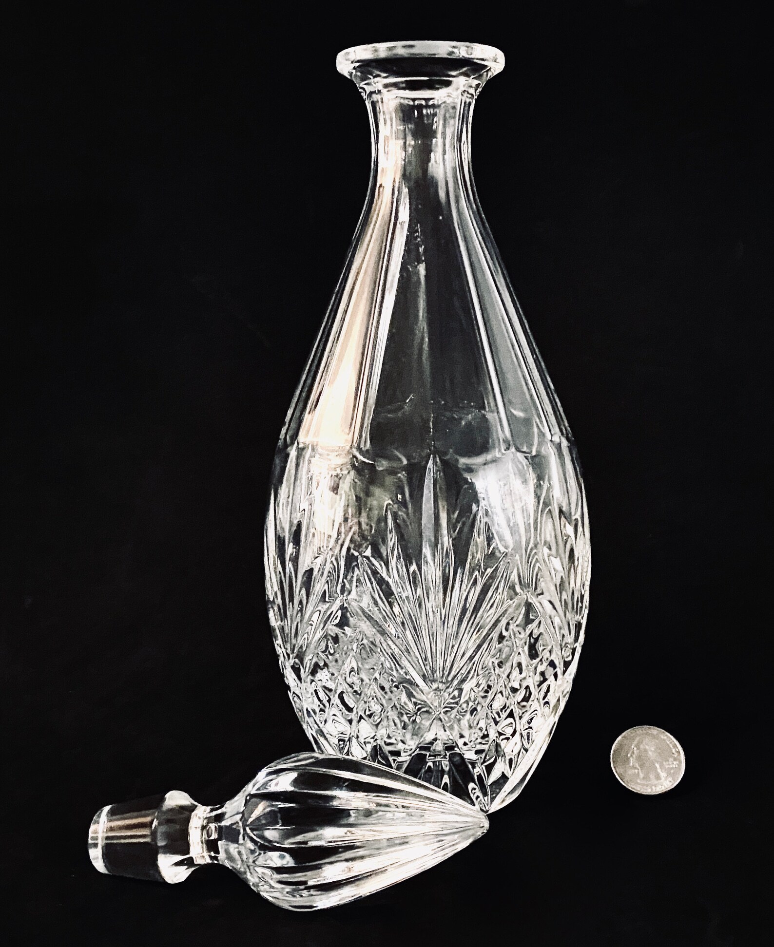 Princess House Wine Liquor Decanter & Stopper Royal Highlights Etsy