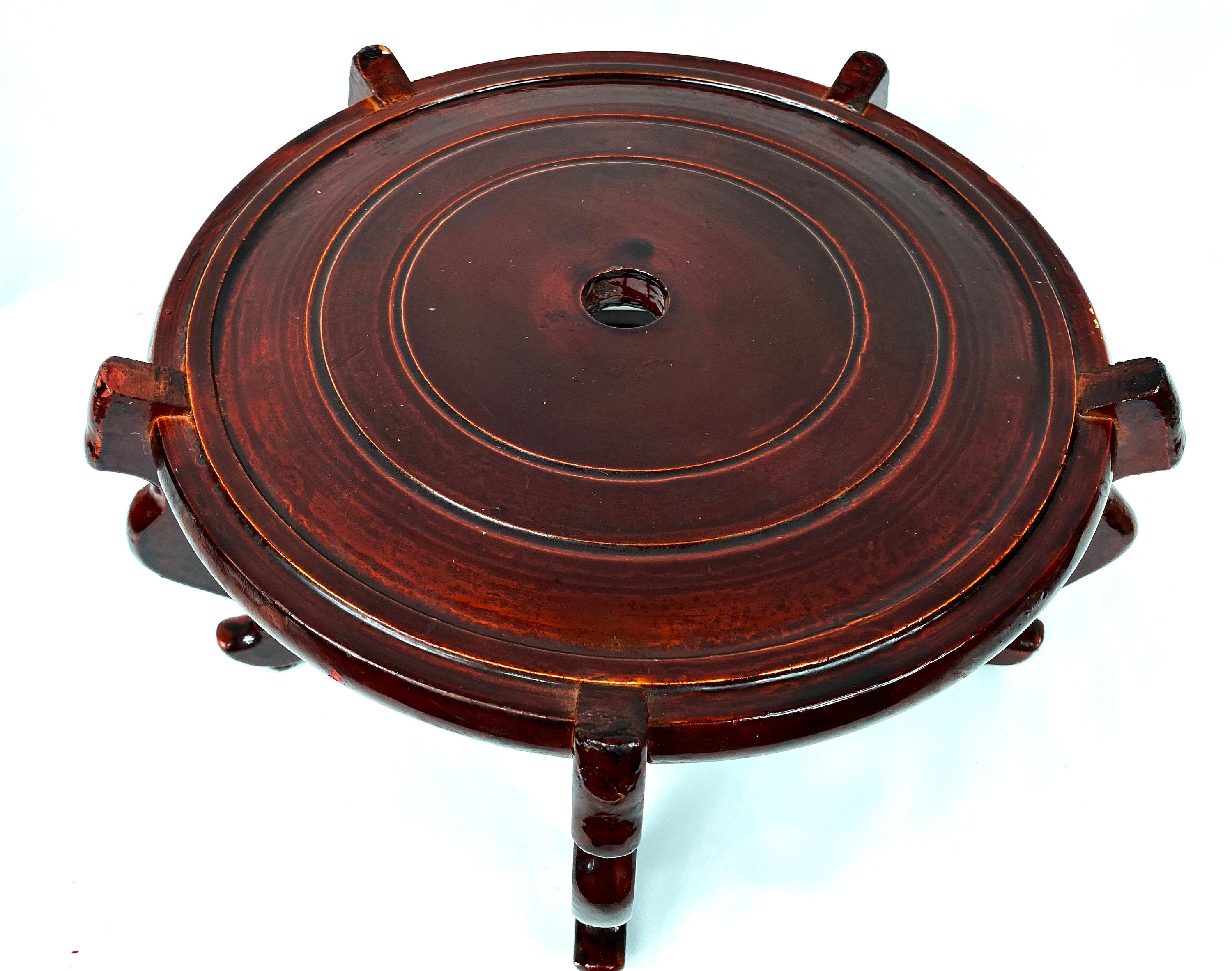 Asian Fish Bowl Planter Display Stand Rosewood 11 | Etsy