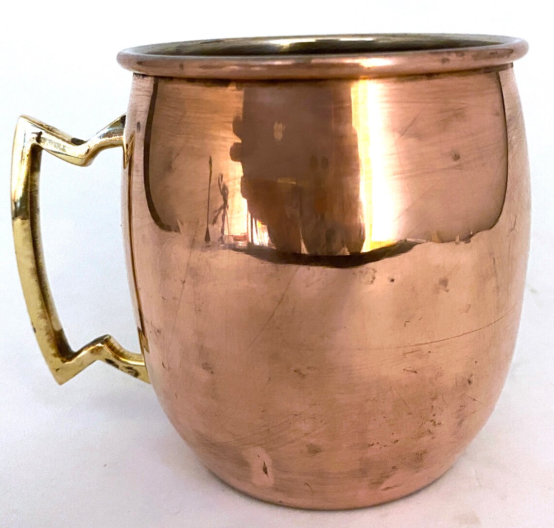 Moscow Mule Copper & Brass Mug Cup Vintage Etsy