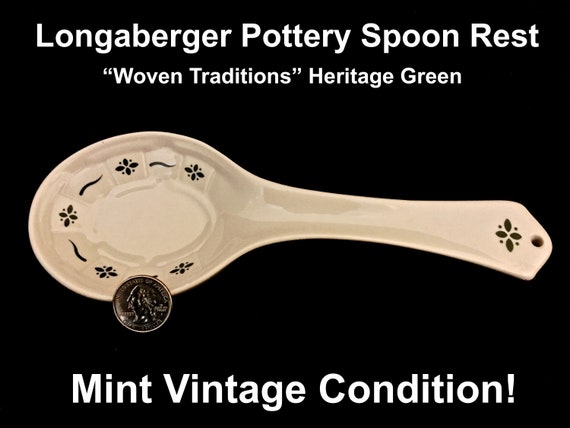 Longaberger Spoon Rest Heritage Green Longaberger Spoon Rest Heritage Green
