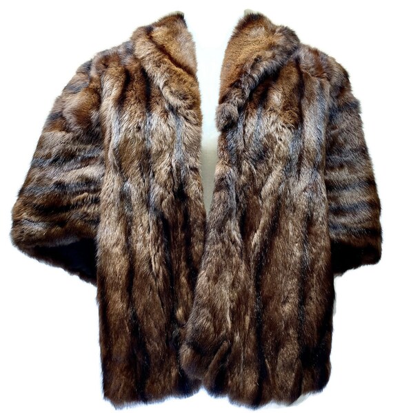 Fur Stole Wrap Vintage - image 3