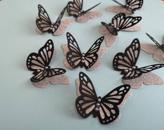 15x 3D paper butterflies Wedding Birthday Hen  Party table decorations Handmade 