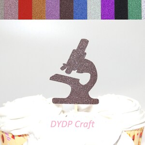 Microscope Cupcake Toppers, Science Party Decorations, Doctor ...