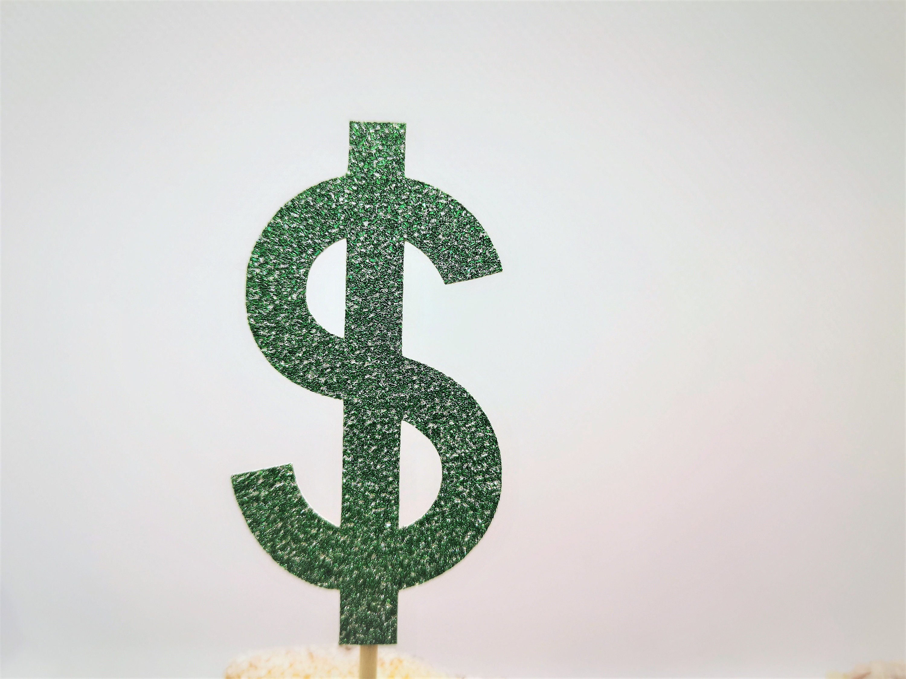 Dollar Sign Cupcake Toppers Money Cupcake Toppers Dollar Etsy