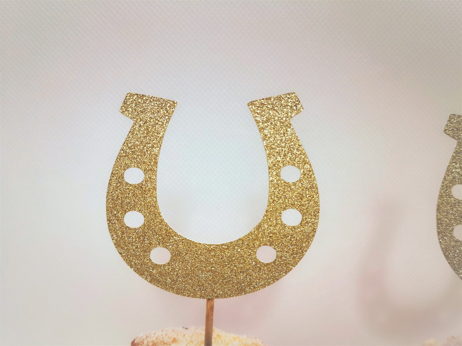 Horseshoe Cupcake Toppers Horseshoe Party Decor Derby Etsy