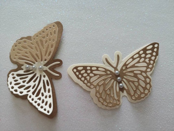 10 Large Paper Butterflies Table Decorations Christening Etsy