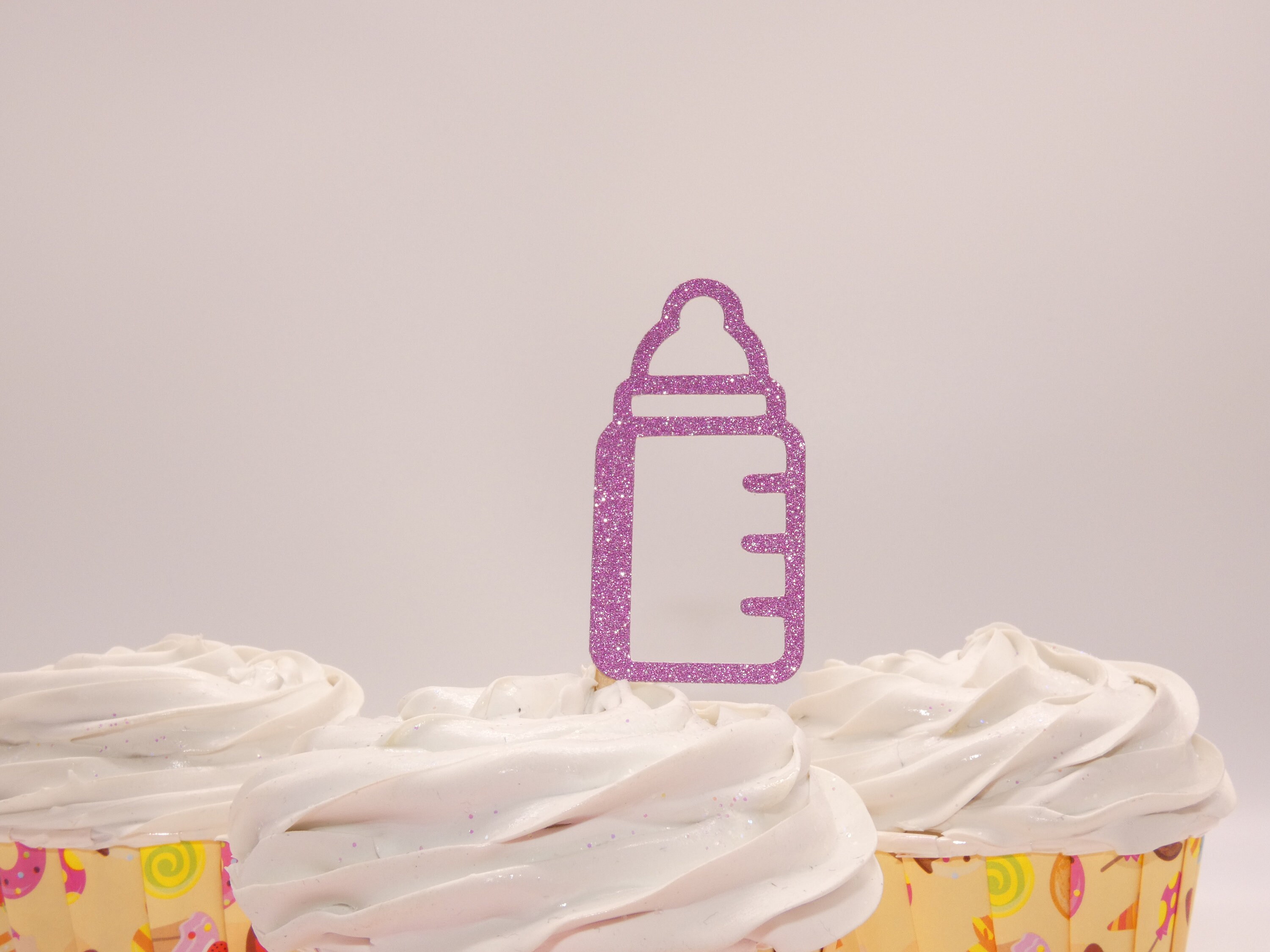 Baby Bottle Cupcake Topper Baby Shower Bottle Cake Topper - Etsy UK