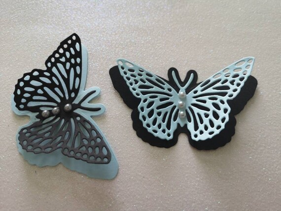 10 Large Paper Butterflies Table Decorations Christening Etsy