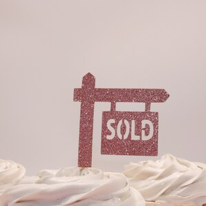 Sold Sign Cupcake Toppers Housewarming Party Decorations - Etsy
