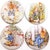 Fabric Buttons, Peter Rabbit Buttons, Beatrix Potter Shank, Flatback ...