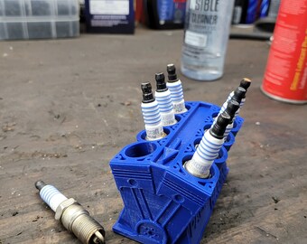 Organisateur De Bougies Pour V8 Chevy - Imprimé 3D Aux USA - Cadre Numéroté Pour Ordre D'Allumage