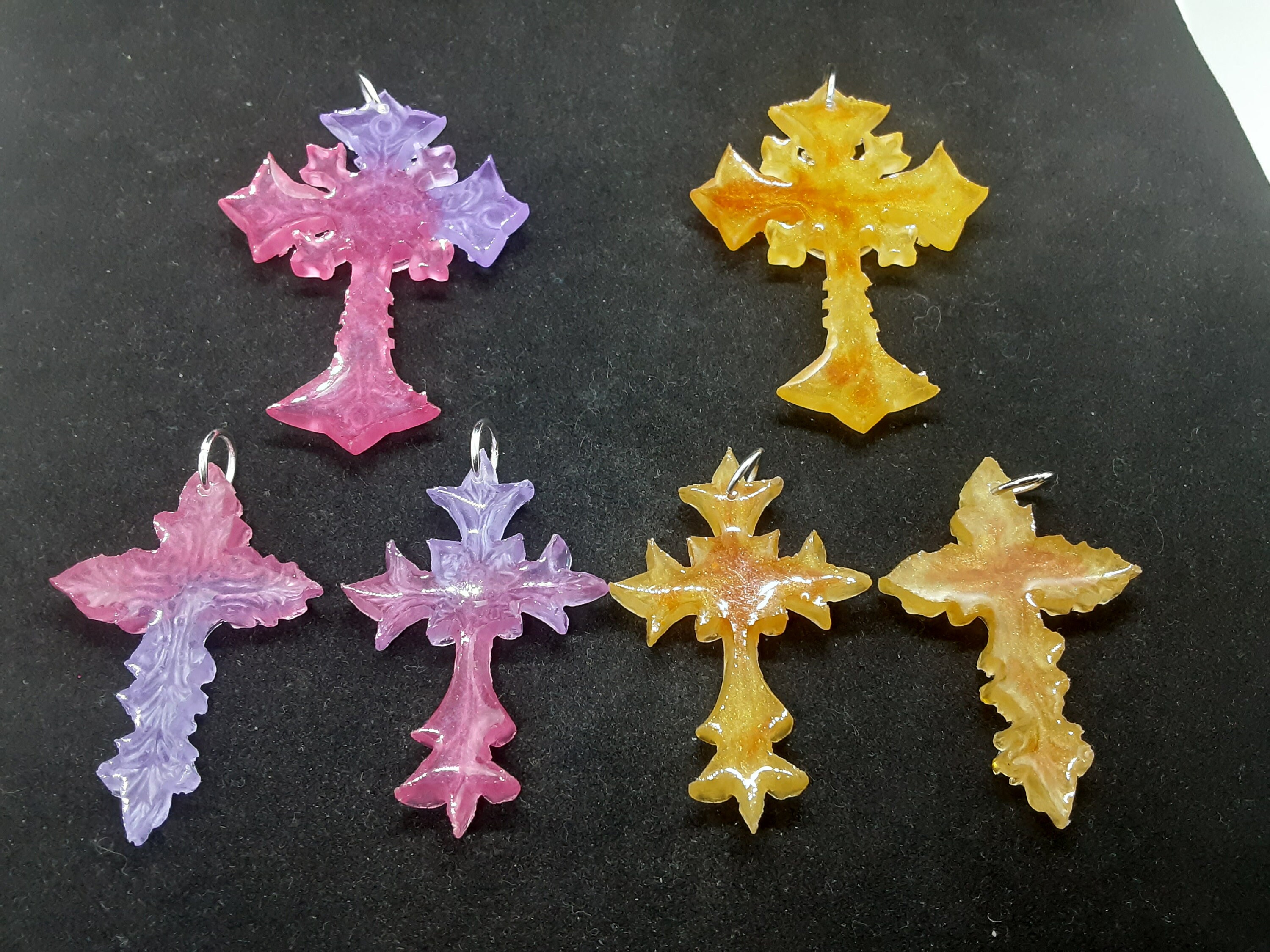 Resin cross necklace epoxy resin cross. 6 to choose from Etsy