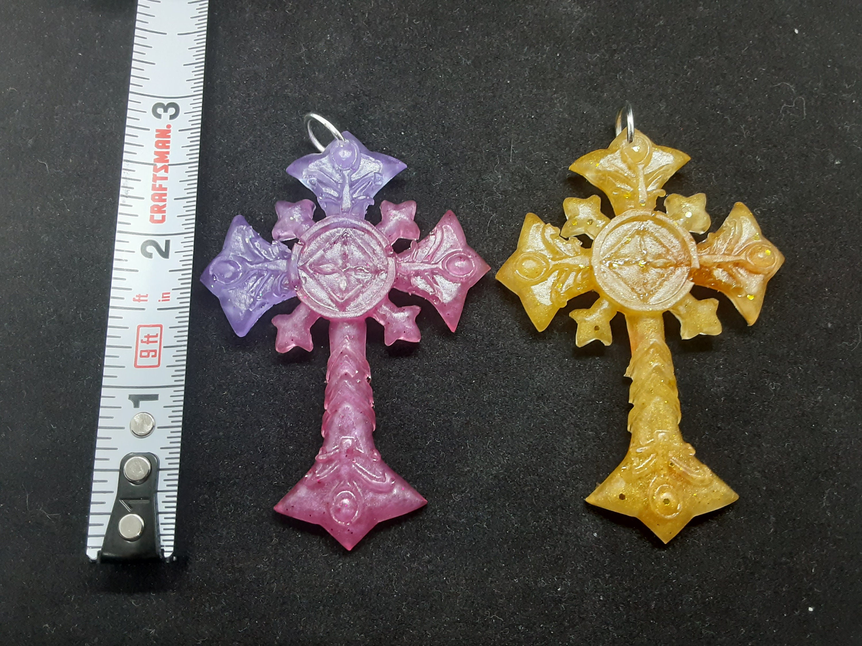 Resin cross necklace epoxy resin cross. 6 to choose from Etsy