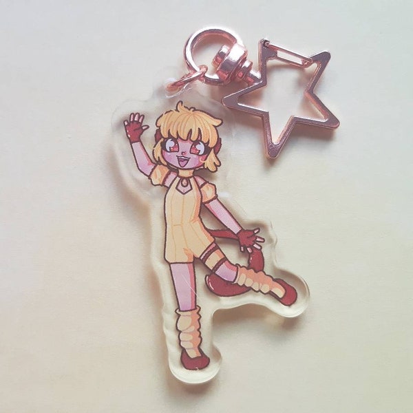 Mew Pudding Double Sided Acrylic Charm Keychain Tokyo Mew Mew Power Bu-Ling Yellow Monkey Magical Girl Mahou Shojou Anime Ita Bag