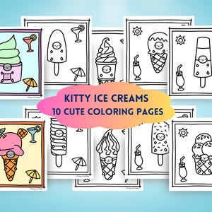 Relaxing summer coloring pages for adults, cozy coloring pages to download, cute coloring book, kawaii coloring book, bold coloring pdf