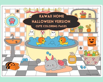 Dibujos para colorear de Halloween para adultos, dibujos antiestrés, dibujos digitales para colorear, actividades de Halloween, PDF para colorear.