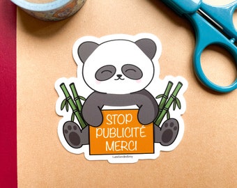 Cute "No Junk Mail" sticker for mailboxes, stop junk mail sticker, no advertising sticker, no junk mail label, eco-friendly sticker