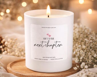 ネクストチャプターキャンドルギフト – ヴィーガンソイワックス、新たな始まり