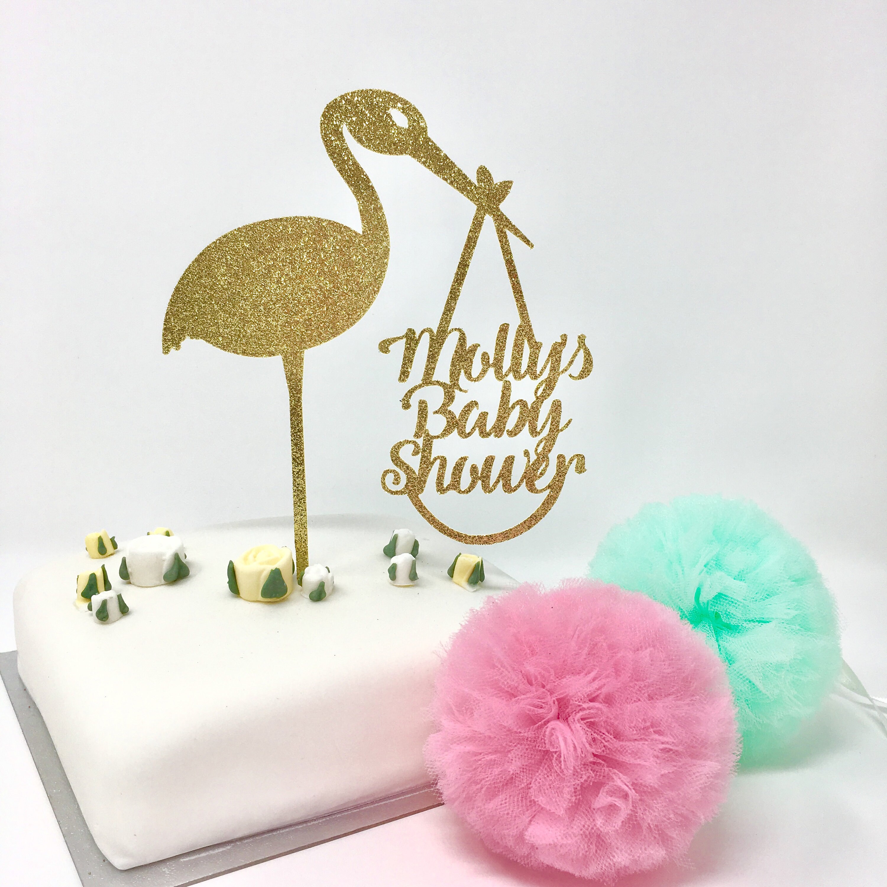 Stork Cake Topper Baby Shower / Cutest Stork Baby Shower Theme Ideas