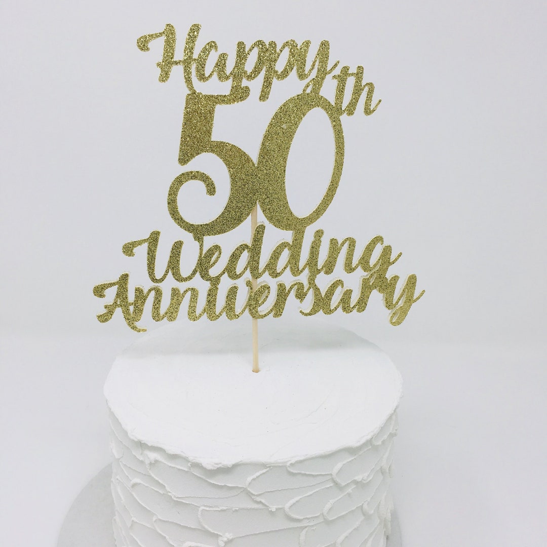 Wedding Anniversary Cake Topper / 1st 2nd 10th 20th 30th Etsy
