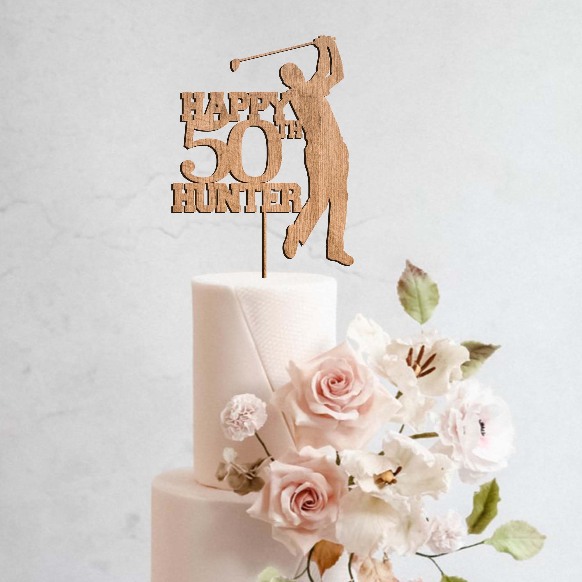 Happy Birthday Cake Topper – The Wood Grove Design