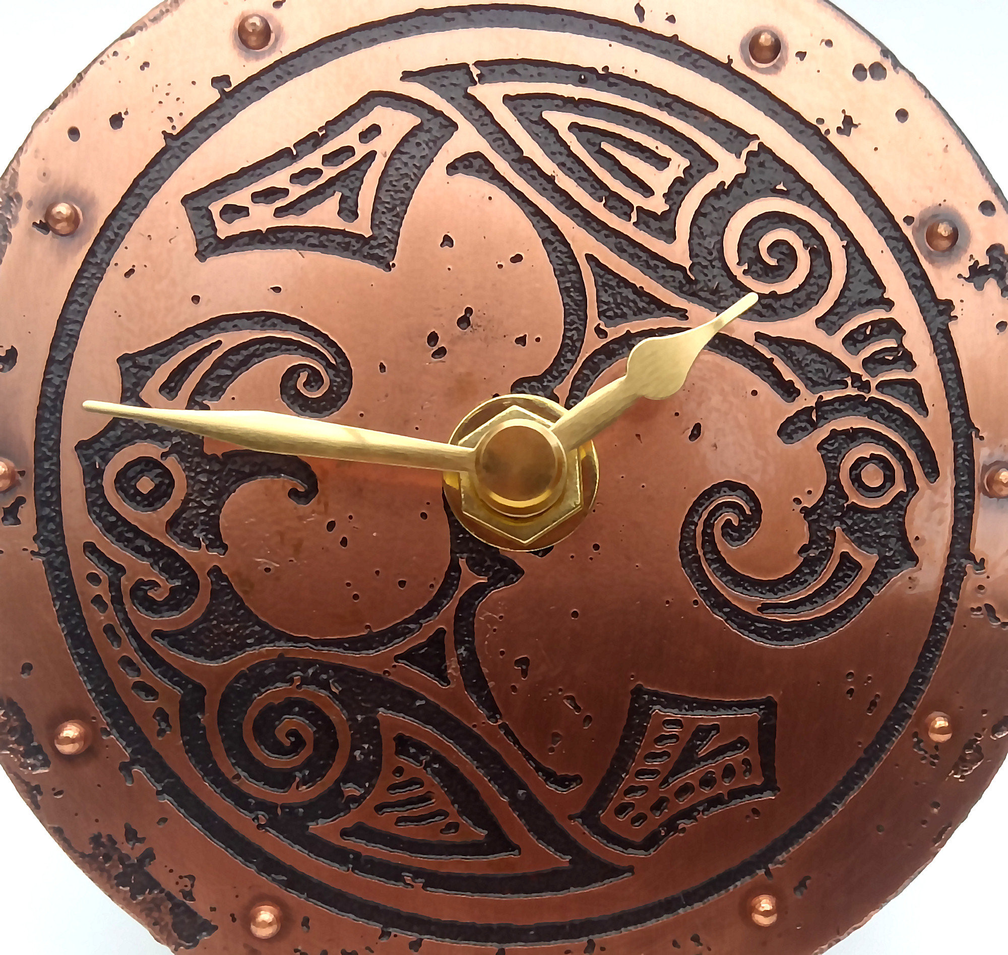 Viking Clock Odin's Ravens Desk Clock Mantle Clock Etsy