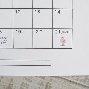 Printable Egg Hatching Checklist Kit With Calendar, Egg Calendar ...