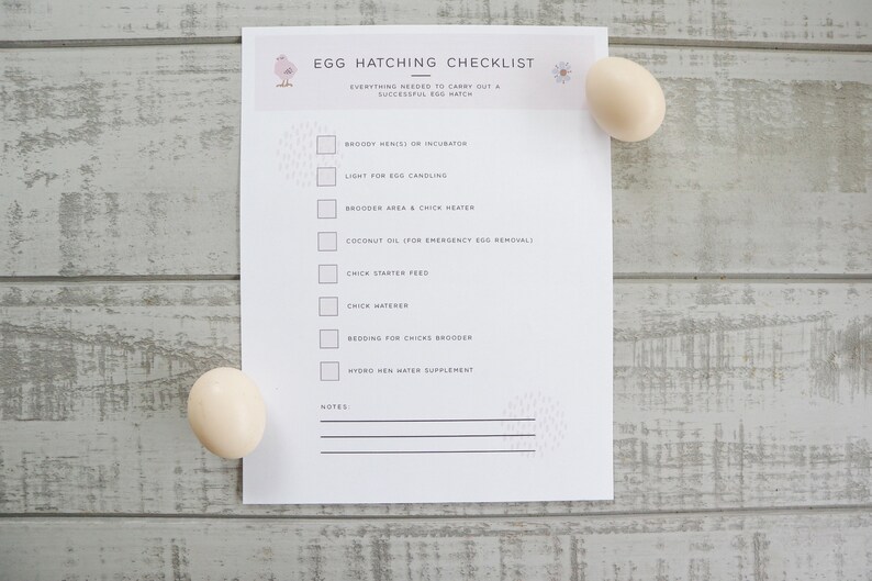 Photo inspiration: Fresh Look at Printable Egg Hatching Checklist Kit With Calendar Egg Calendar