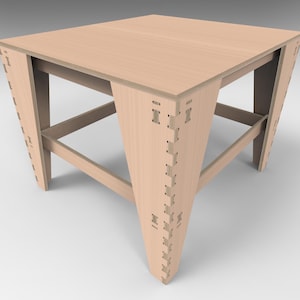 Sperrholz Tisch - CNC Fräser Dateien