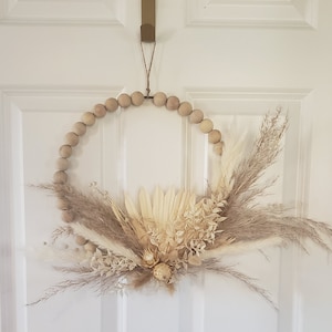 Pompas Wreath,door Wreath,dried Wreath,front Door Wreaths,wood