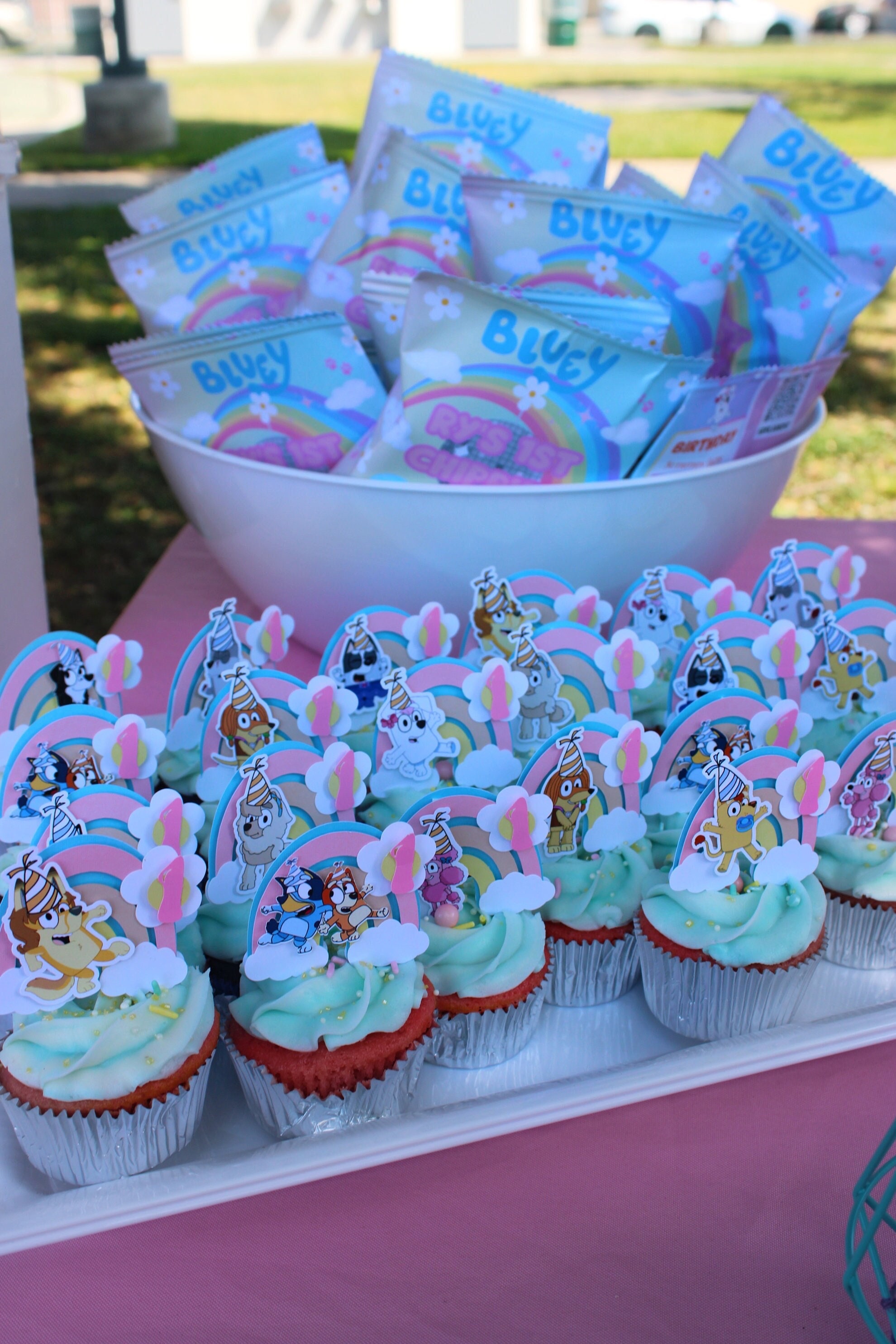 3D Bluey Cupcake Toppers (Set of 12)
