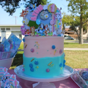 Bluey-  3D shaker cake topper