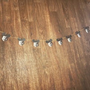 Personalized Mickey Mouse garland, picture garland , mickey banner.