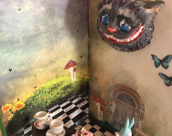 Alice in Wonderland Room Box: Whimsical Miniature Diorama