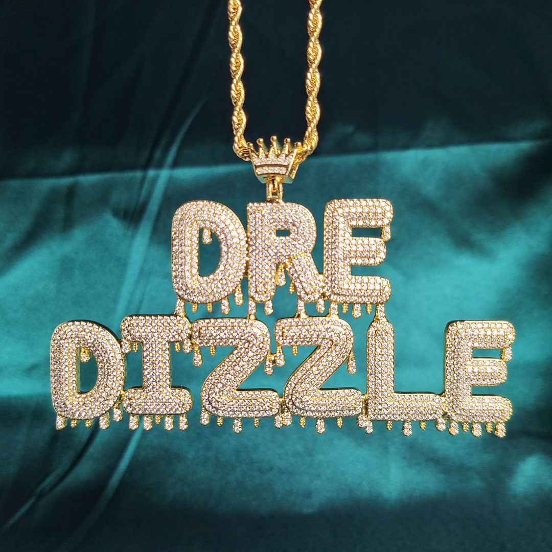 Dripping letter pendant Clearance