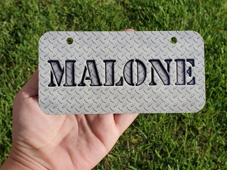 Personalized Front License Plate Custom Name License Plate Etsy